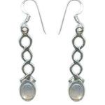 Silver Gemstone Earring