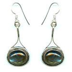 Silver Gemstone Earring