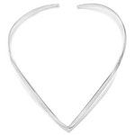 Plain Silver Choker
