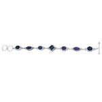 Silver Gemstone Bracelet