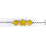 Silver Gemstone Bracelet