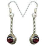 Silver Gemstone Earring